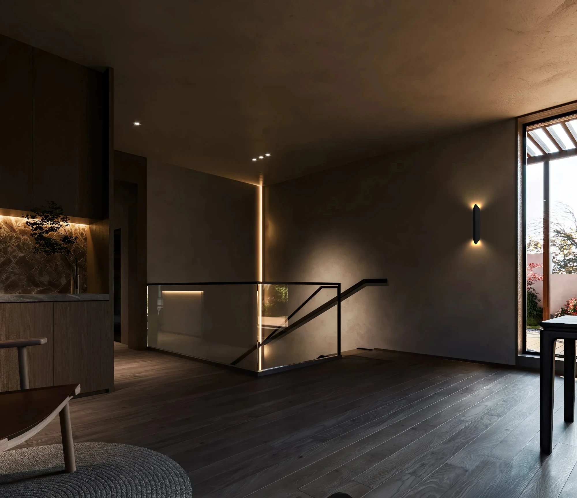 Black Arden Wall Light (QN 38262-380) — view 7