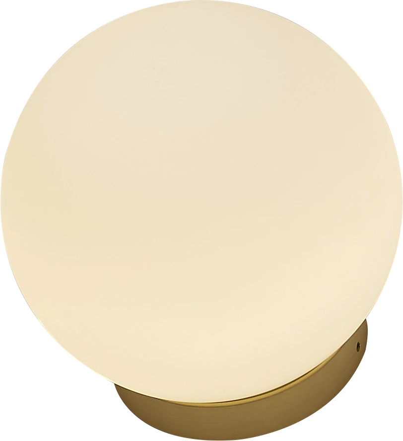 Gold Luna Wall Light — Gold — Luna series · Opal glass wall