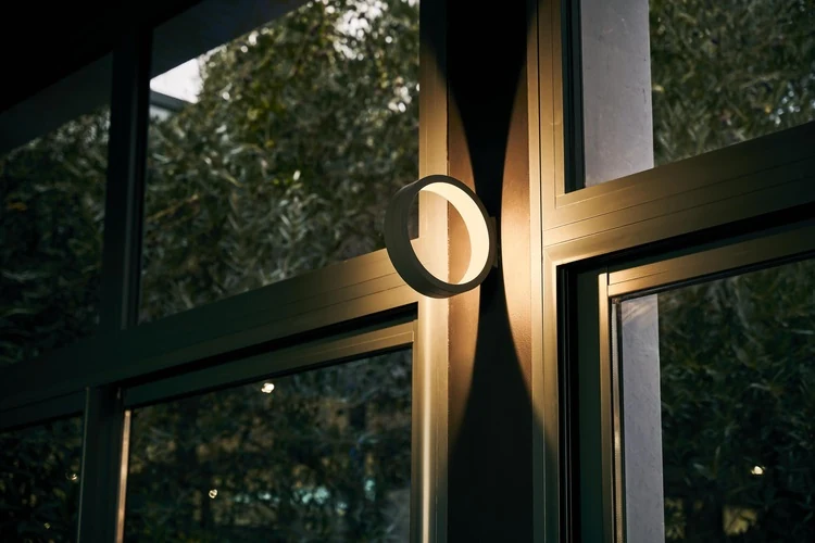 Black Bezel Outdoor Wall Light (QN 26343-449) — view 2