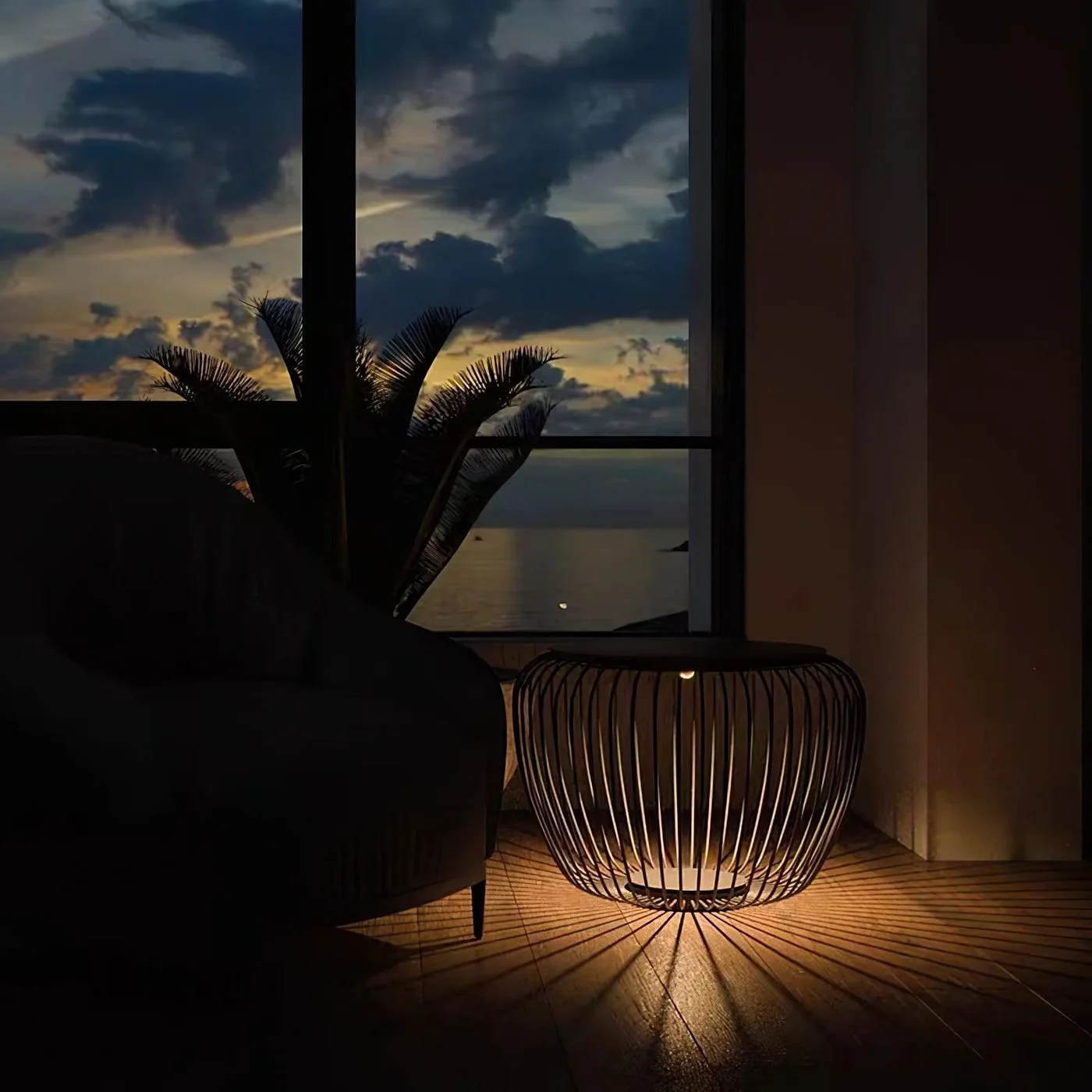 Black Creel Garden Lantern (QN 26353-450) — view 3
