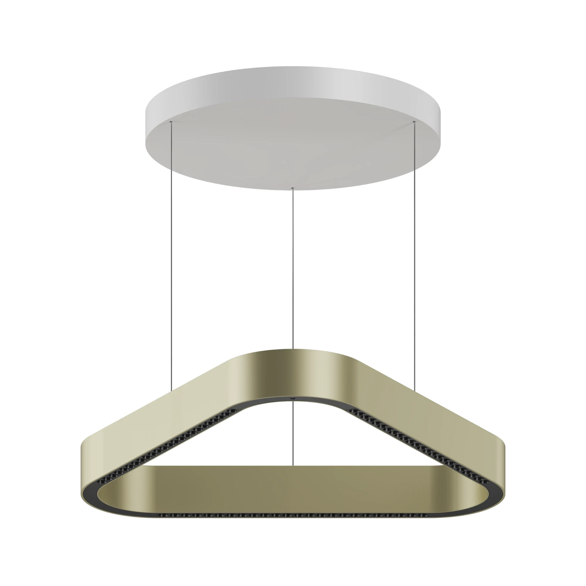 Champagne Gold Delta Ring Pendant — Delta series · Triangular pendant — Champagne Gold