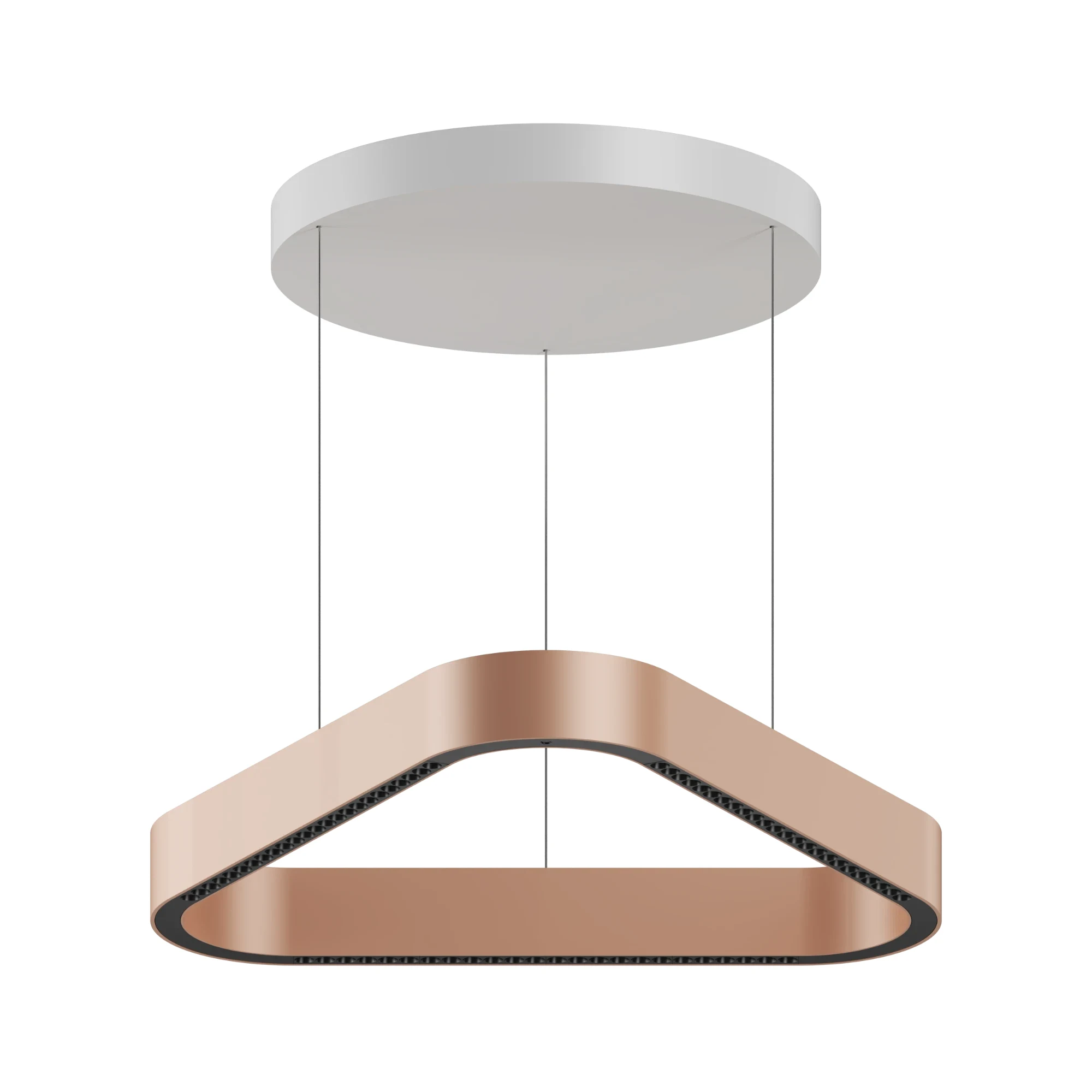 Rose Gold Delta Ring Pendant — Delta series · Triangular pendant — Rose Gold