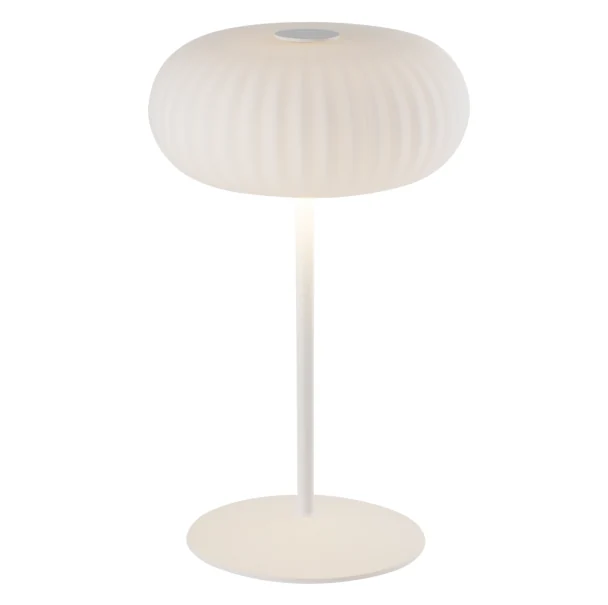 White Cloche Table Lamp — Cloche serisi · Taşınabilir cam lamba — Sandy White