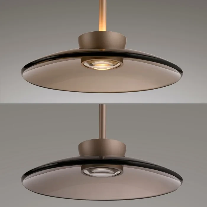 Bronze Eclipse Disc Pendant (QN 34239-150) — view 3