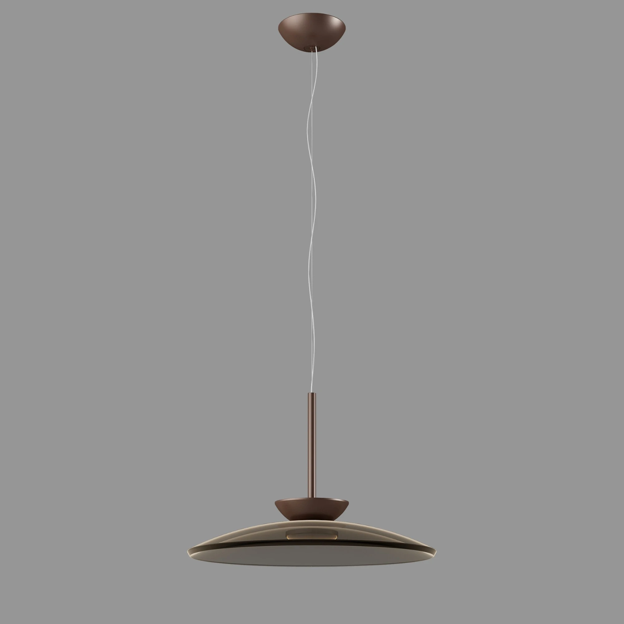 Bronze Eclipse Disc Pendant — Eclipse series · Disc pendant — Bronze