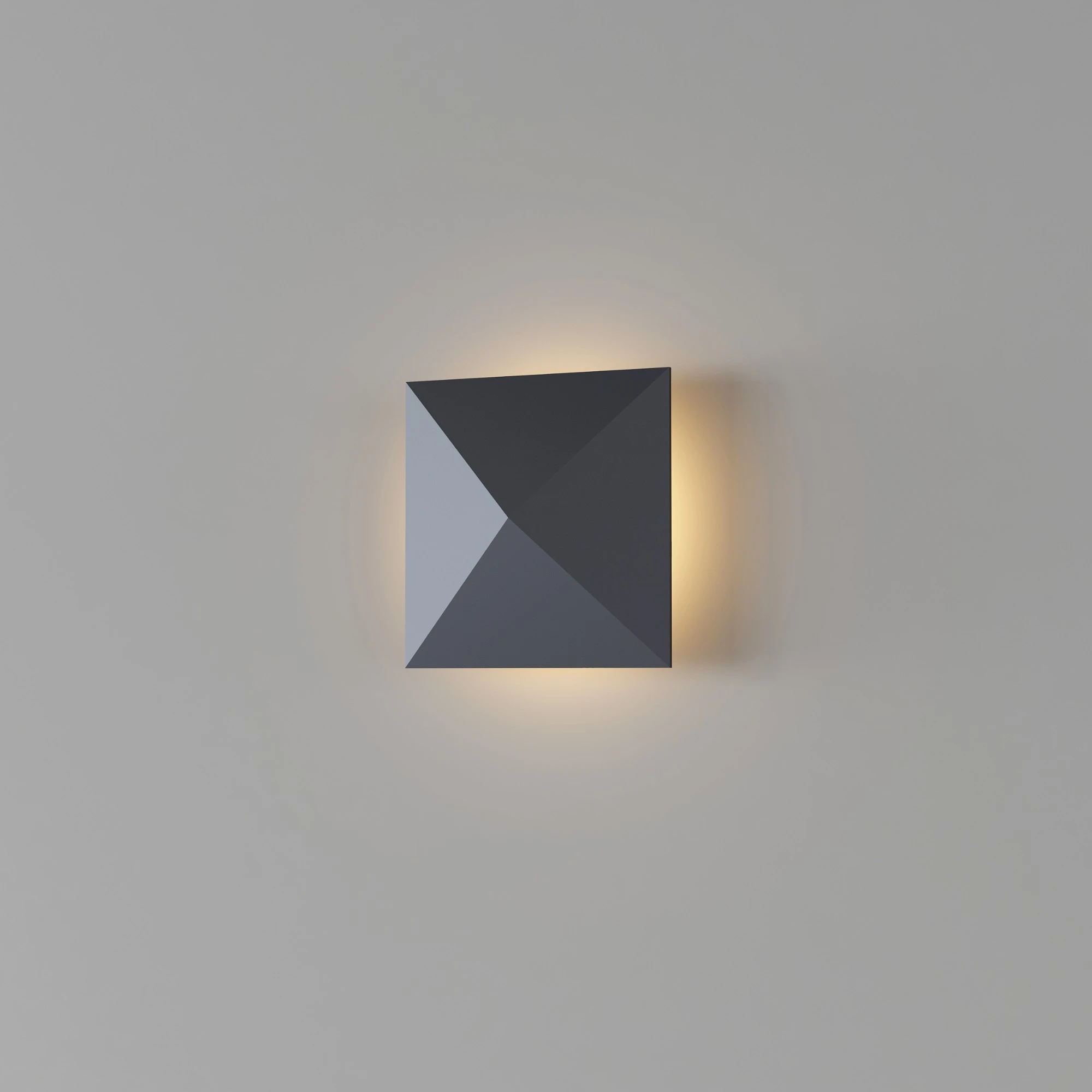 Black Facet Wall Sconce — Black — Facet series · Wall sconce
