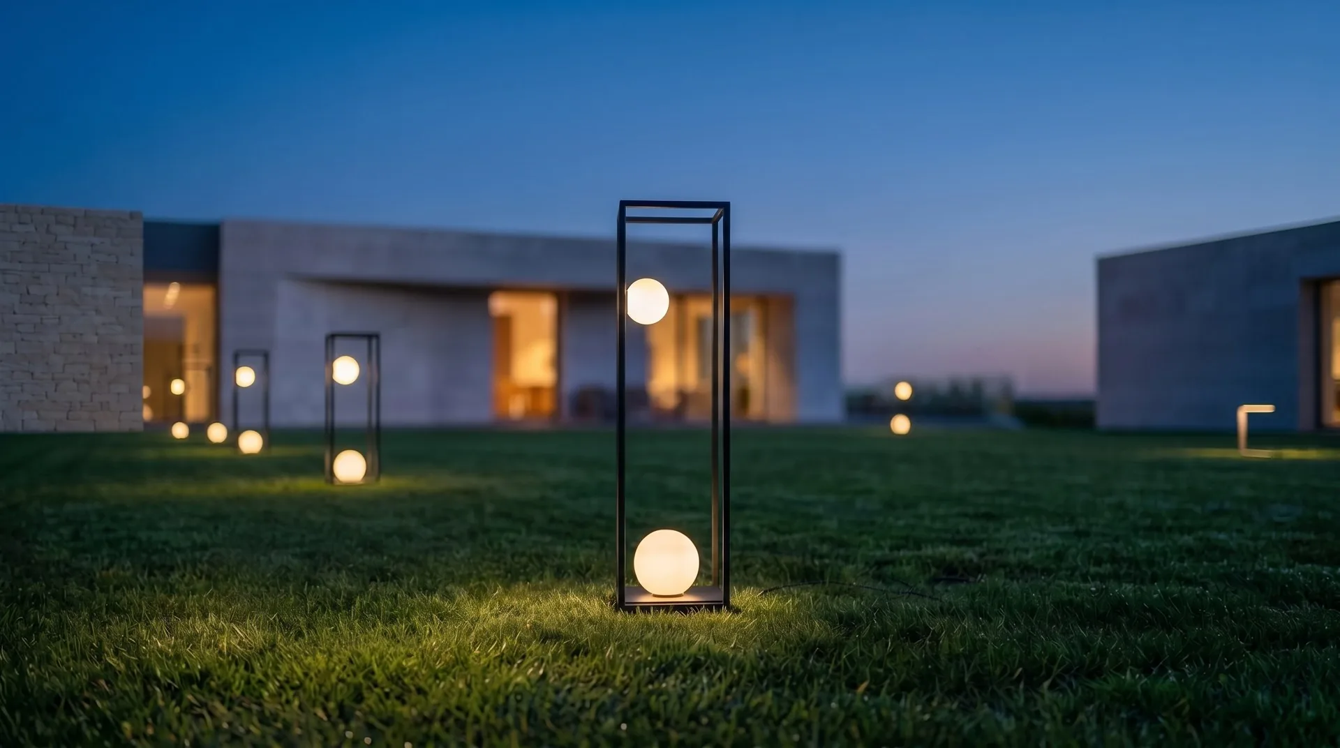 Black Frame Garden Lantern (QN 26293-432) — view 2