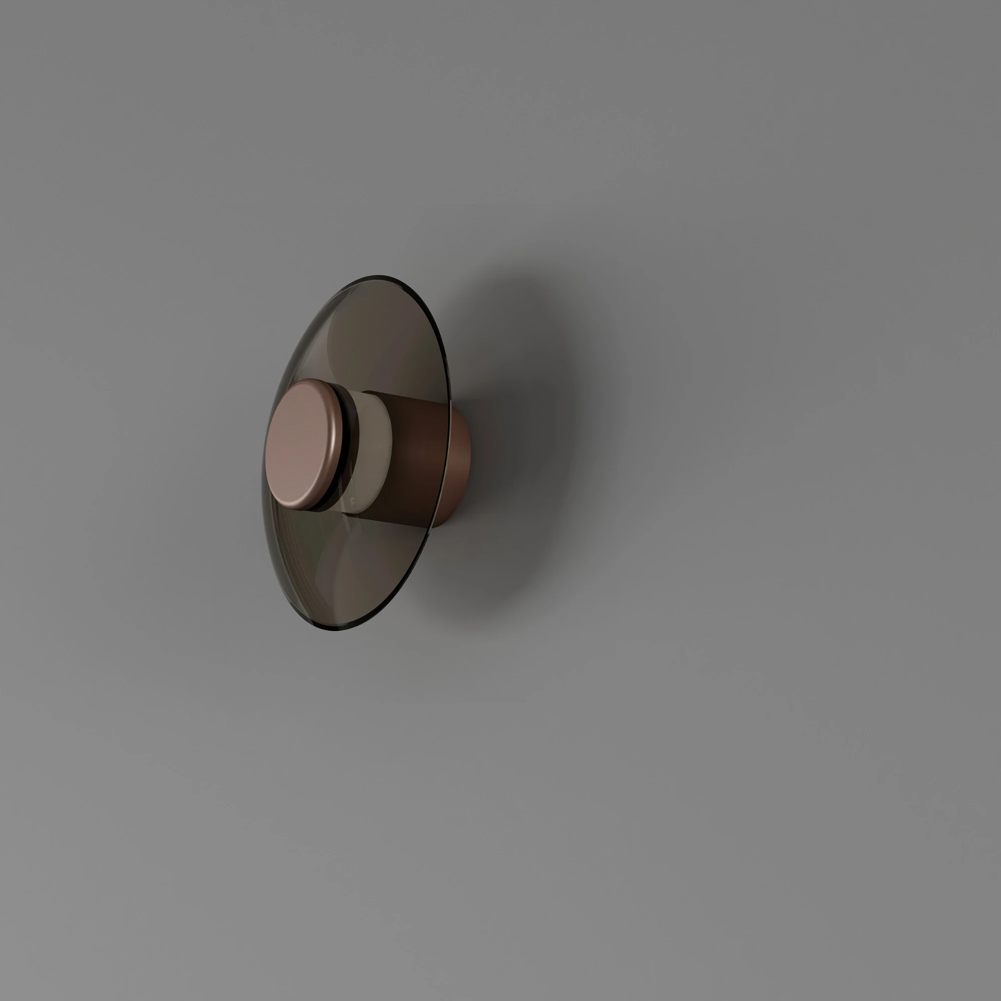 Bronze Halo Glass Wall Light — Bronze — Halo series · Glass disc wall