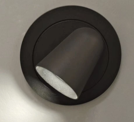 Black Iris Wall Light — Iris series · Adjustable wall eye — Sandy Black
