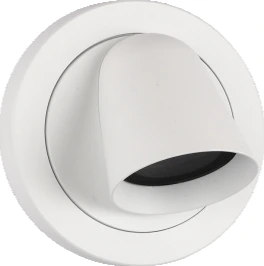 White Iris Wall Light — Iris series · Adjustable wall eye — Sandy White