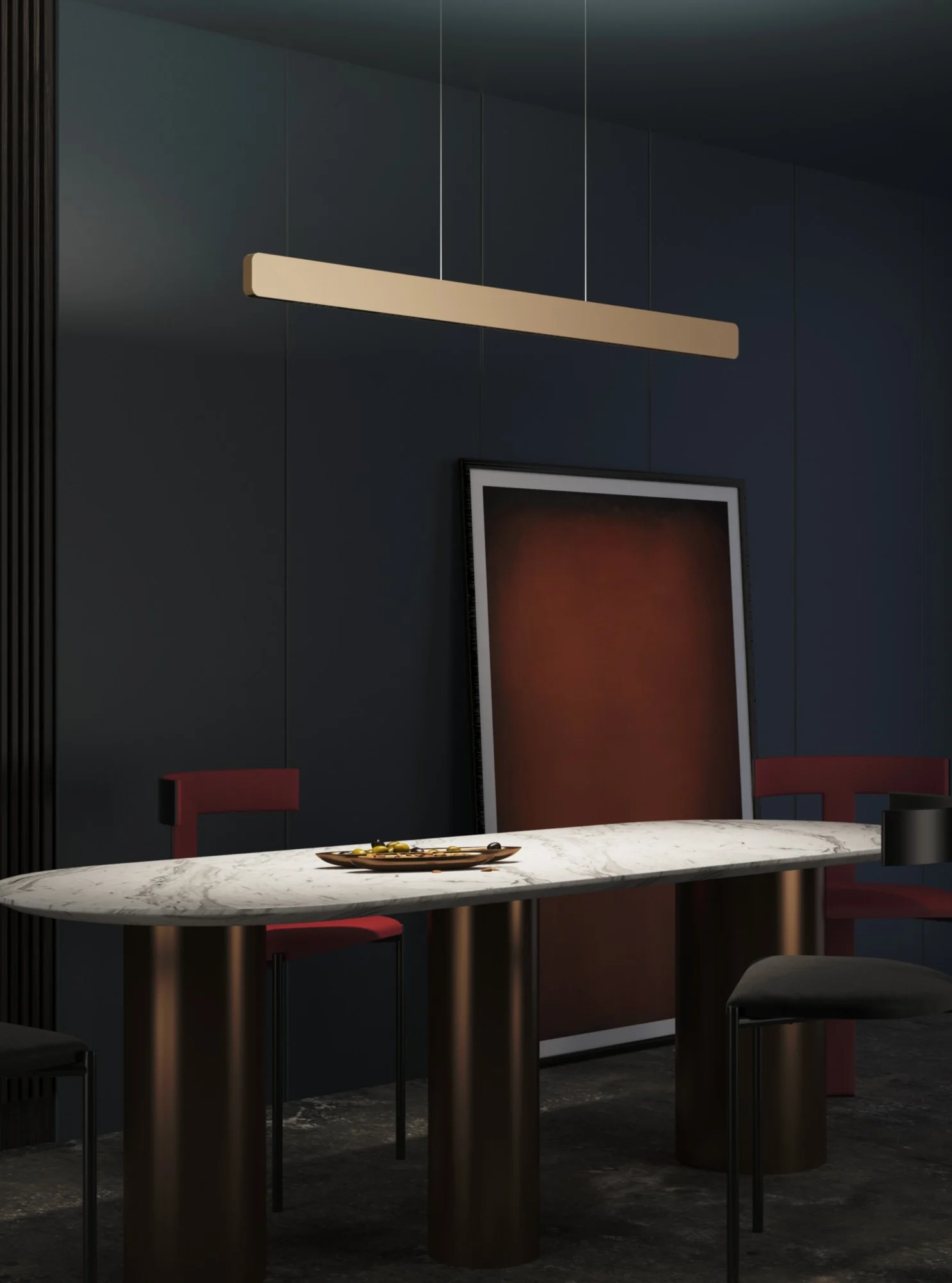 Silver Linea Bar Pendant (QN 34227-138) — view 4