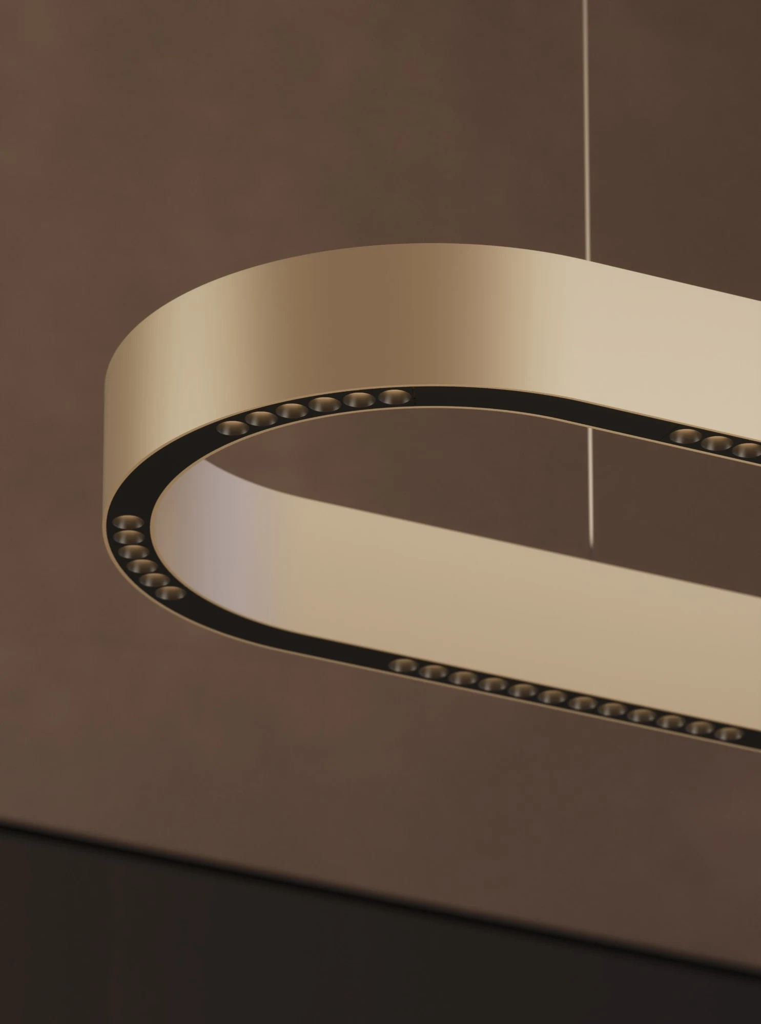 Gold Loop Ring Pendant (QN 34218-121) — view 2