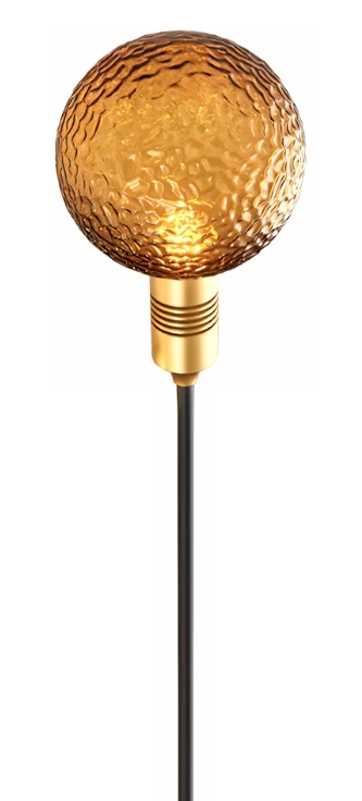 Orange Orb Garden Pole — Orb series · Garden pole — Orange Glass