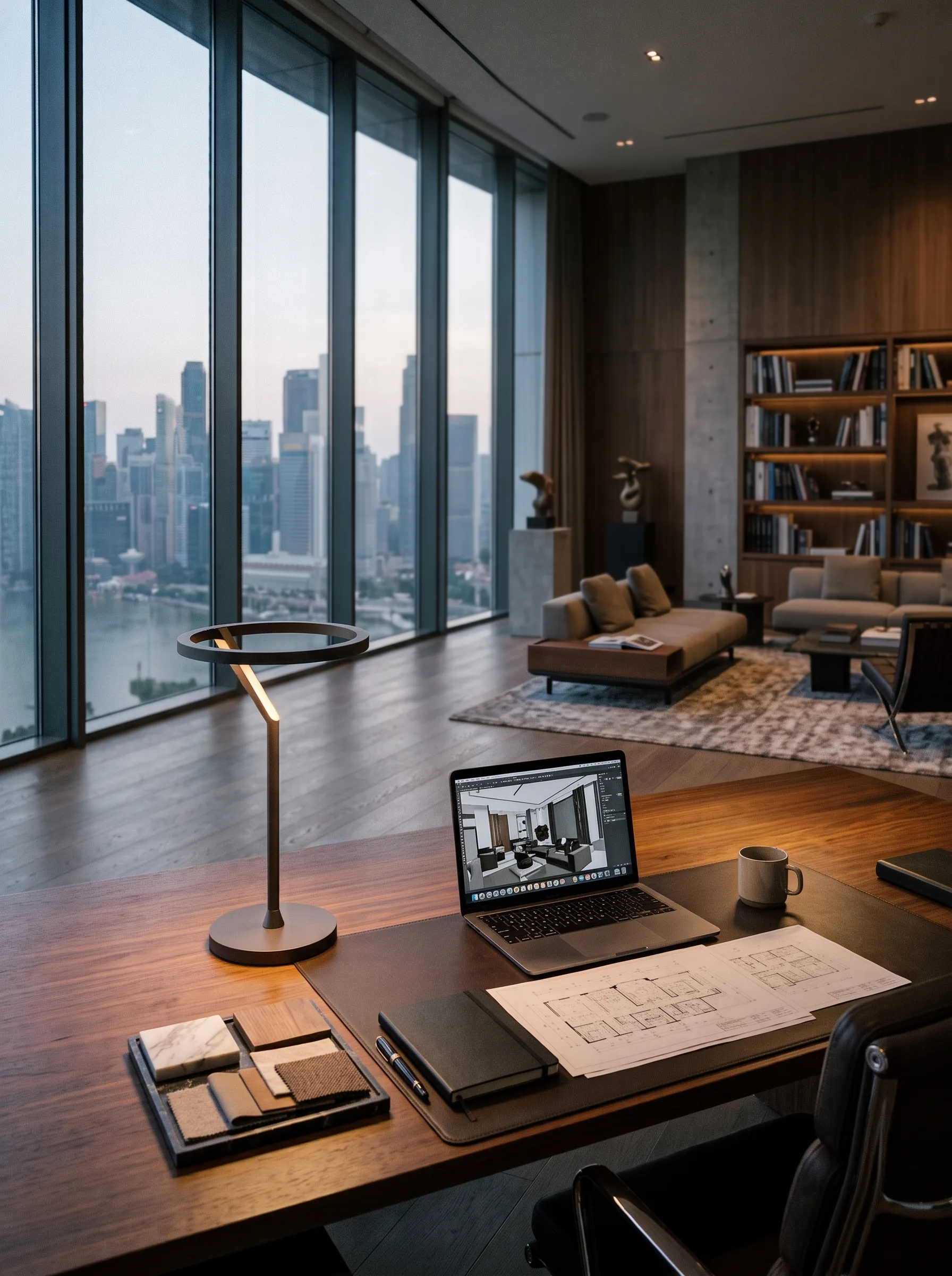 Graphite Orbit Table Lamp (QN 42024-165) — view 3