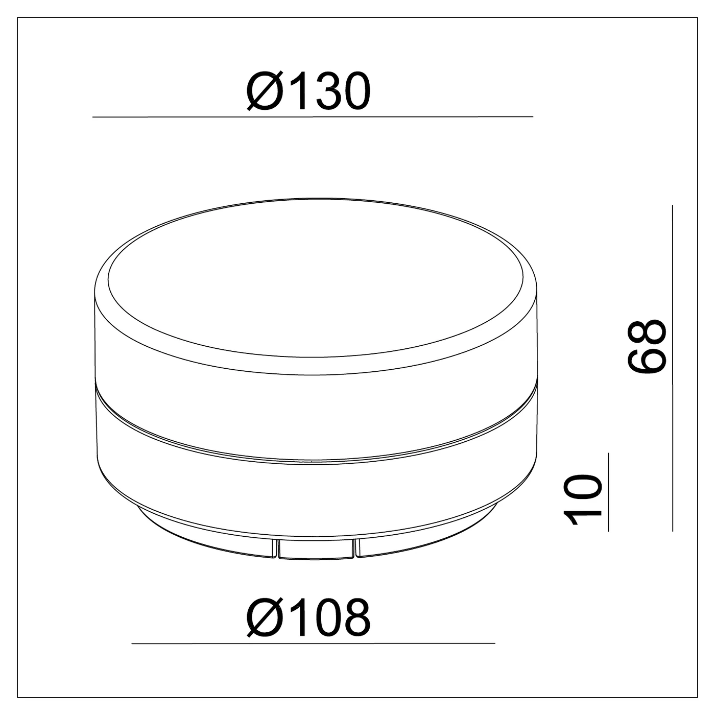 White Pearl Surface Light (QN 38301-215) — view 3