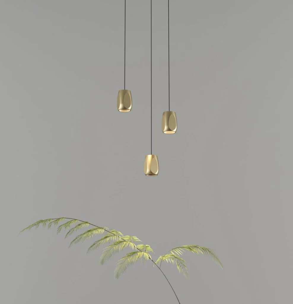 Bronze Petal Pendant Light (QN 34149-061) — view 2