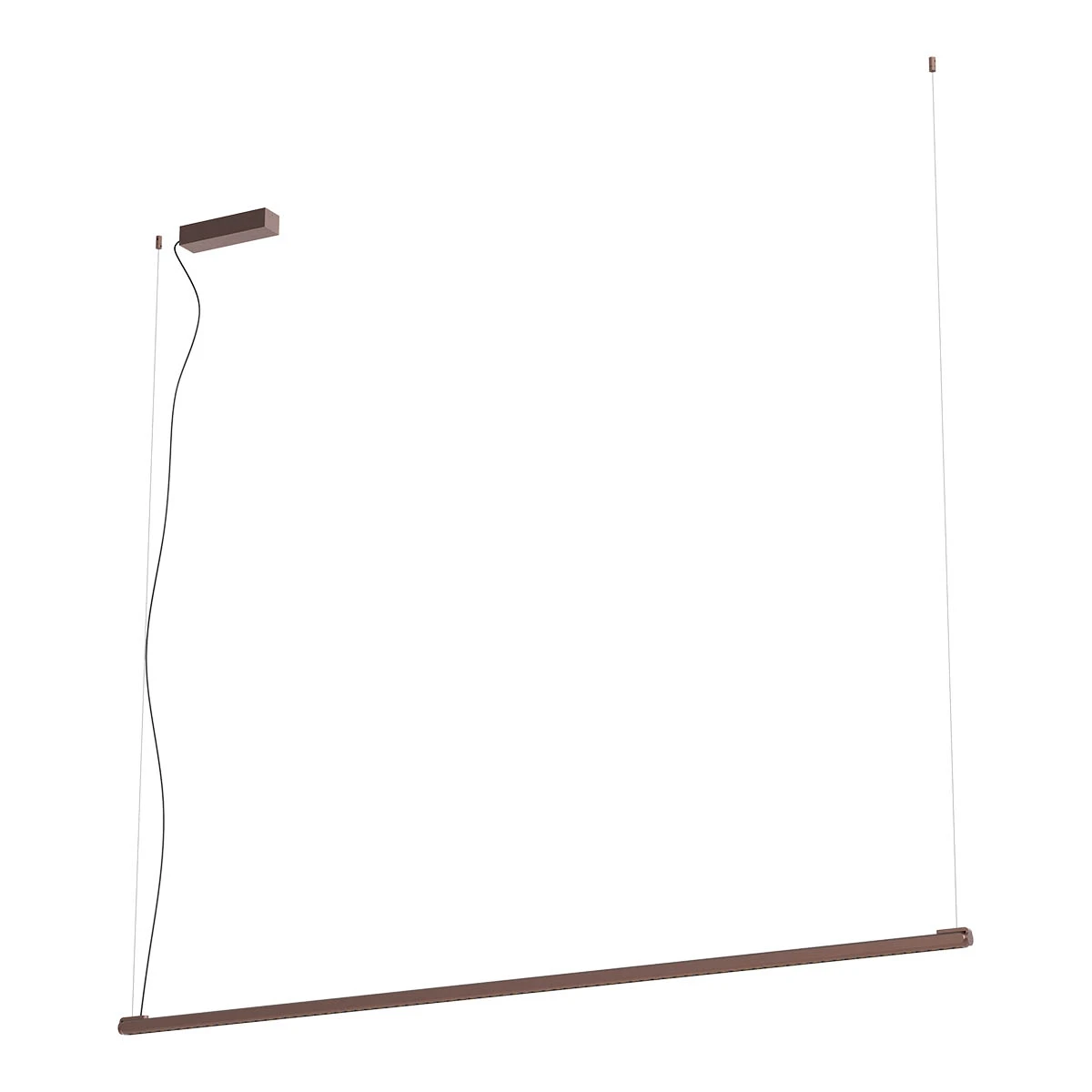 Bronze Petal Linear Pendant — Серия Petal · Линейный подвес — Matte Bronze