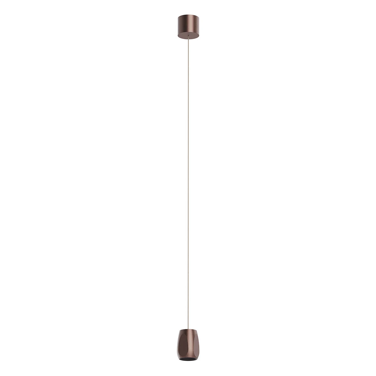 Bronze Petal Pendant Light — سلسلة Petal · معلّق مُسطّح الأوجه — Matte Bronze