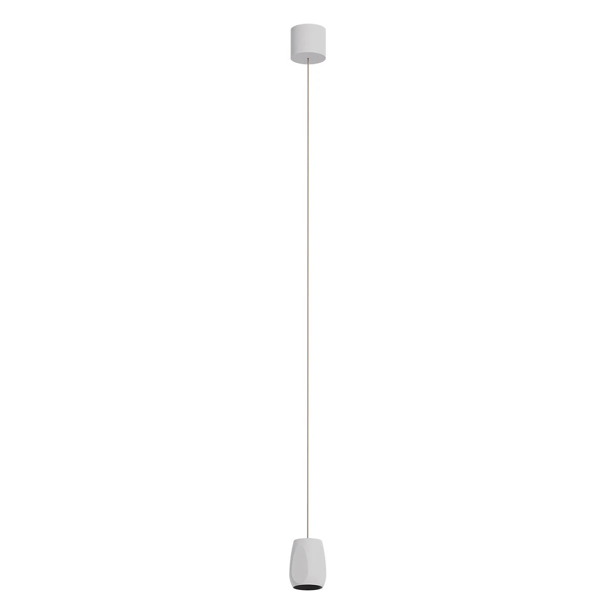 White Petal Pendant Light — سلسلة Petal · معلّق مُسطّح الأوجه — Sandy White