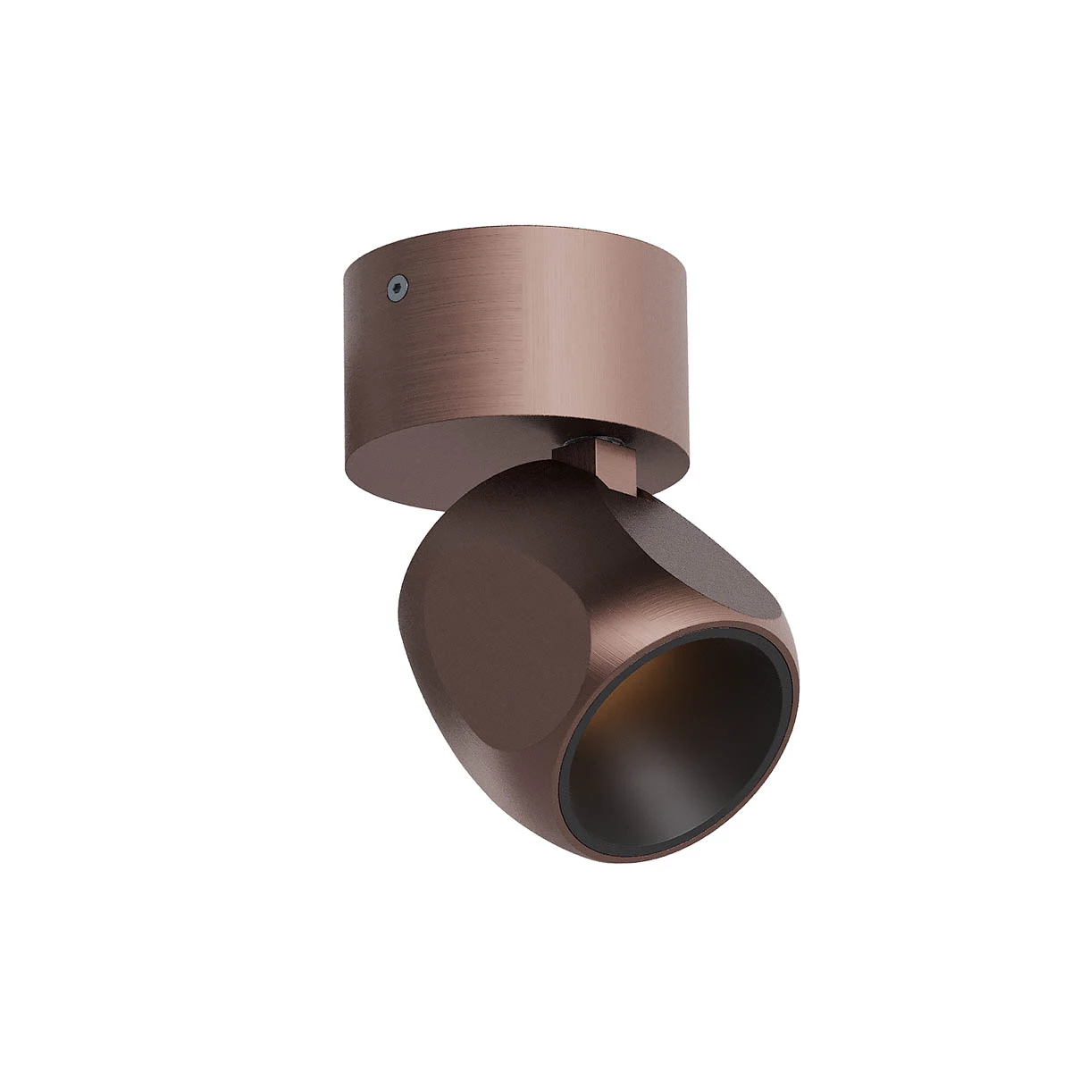 Bronze Petal Surface Spot — Серия Petal · Поворотный накладной спот — Matte Bronze