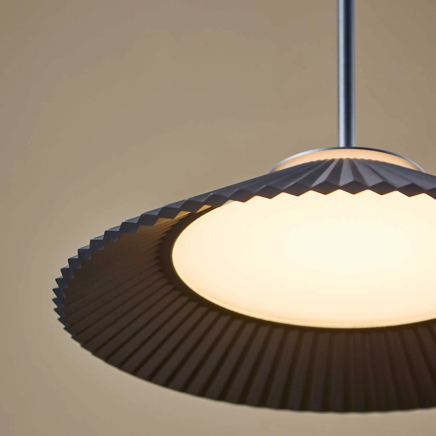 Blue Plisse Pendant Light (QN 34160-088) — view 2