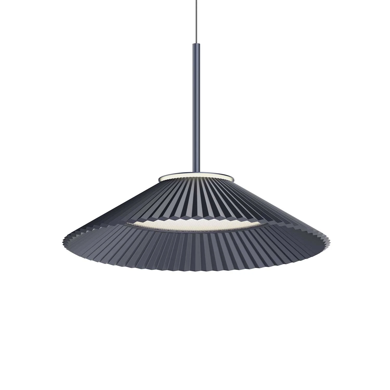 Blue Plisse Pendant Light (QN 34160-088) — view 5