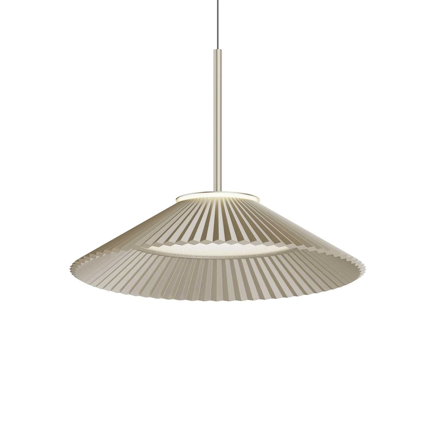 Ivory Plisse Pendant Light (QN 34165-087) — view 5