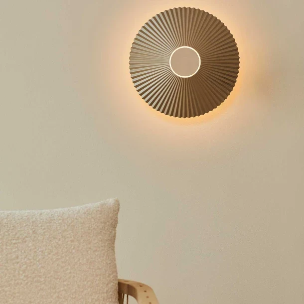 Ivory Plisse Wall Light Ø250 (QN 38155-089) — view 2