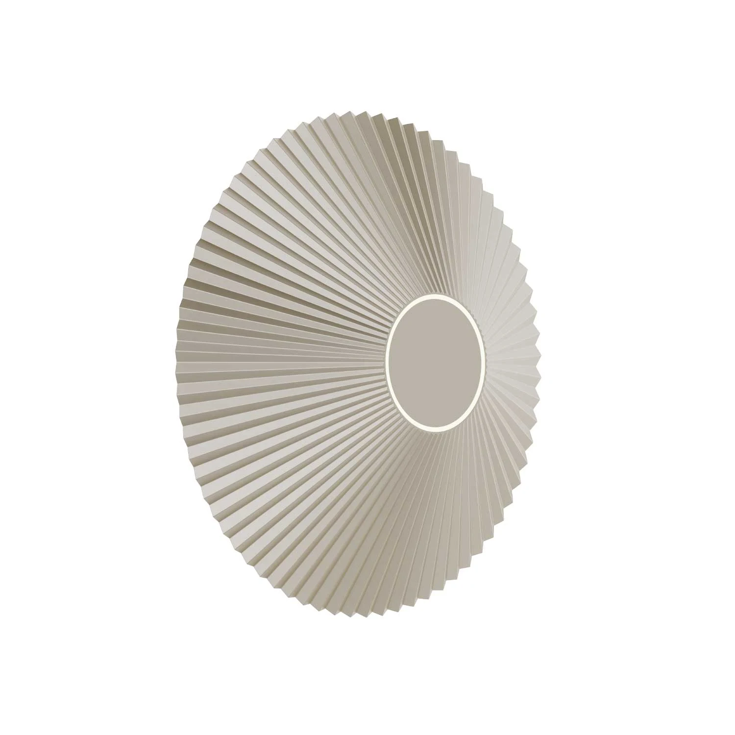 Ivory Plisse Wall Light Ø250 — Plisse series · Pleated wall light — Soft Ivory