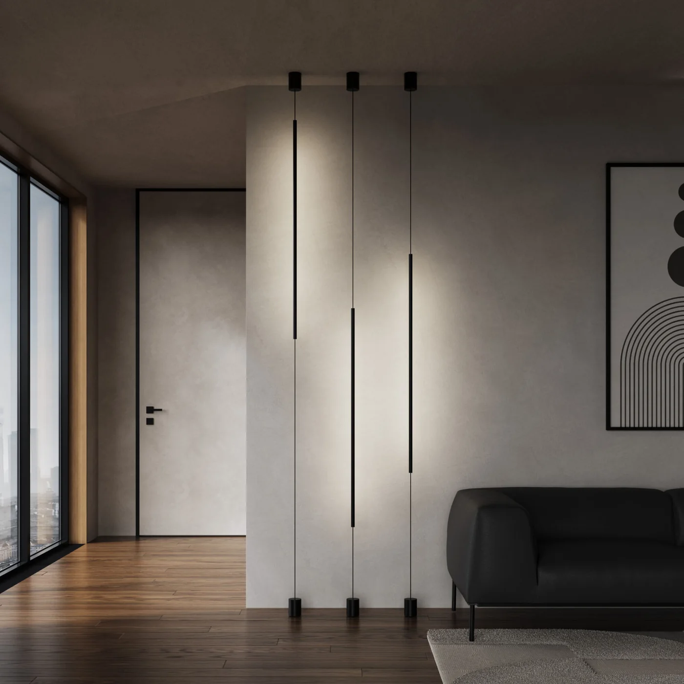 Black Plumb Pendant (QN 34242-438) — view 3
