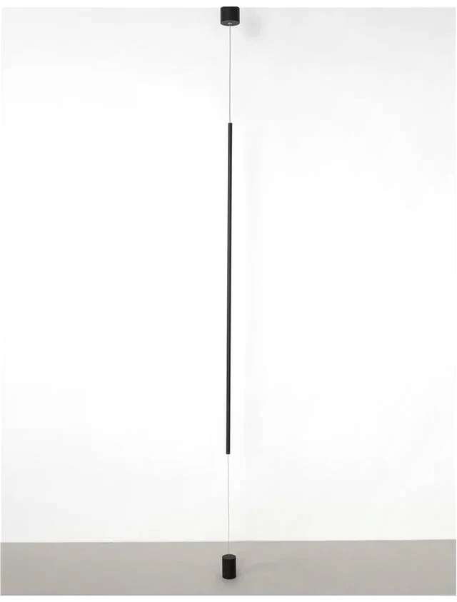 Black Plumb Pendant — Sandy Black — Plumb series · Weighted linear pendant