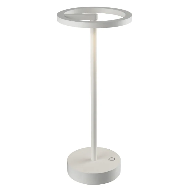 White Signet Table Lamp — Signet serisi · Taşınabilir halka lamba — Sandy White
