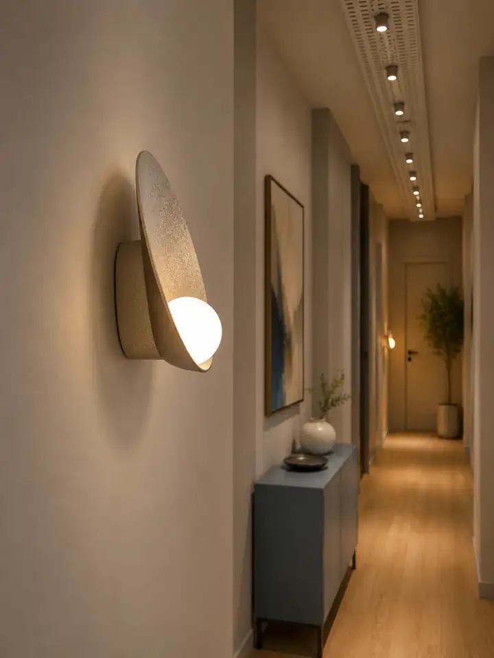 Gold Seashell Wall Light (QN 38448-442) — view 3
