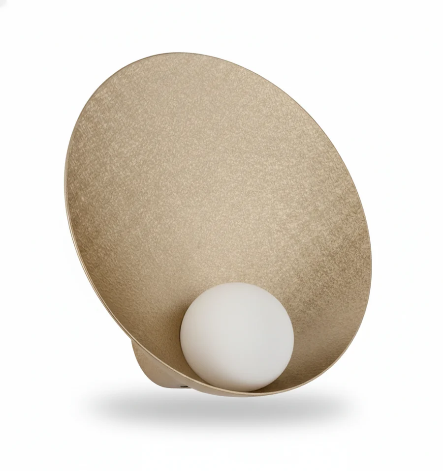 Gold Seashell Wall Light (QN 38448-442) — view 2