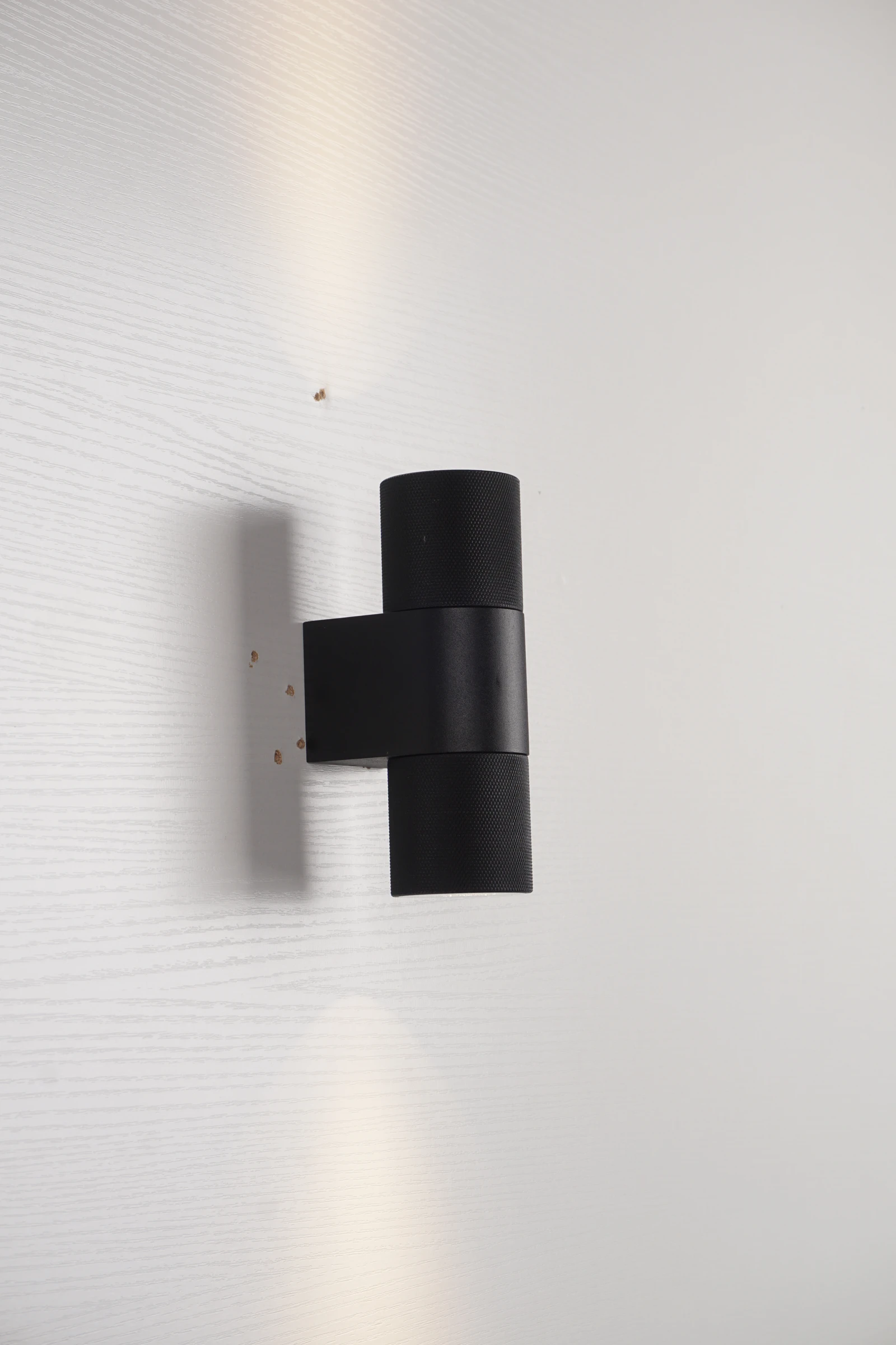 Black Tandem Twin Wall Light (QN 38322-395) — view 2