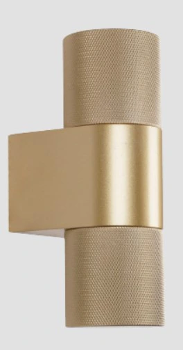 Gold Tandem Twin Wall Light — Tandem series · Up/down wall cylinder — Gold