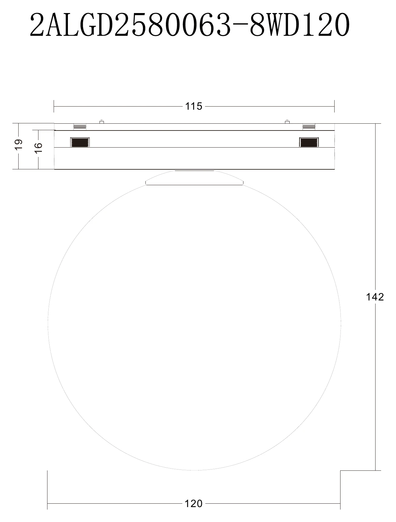 Trace Globe 63 8W · 120mm (QV 15200-321) — view 3