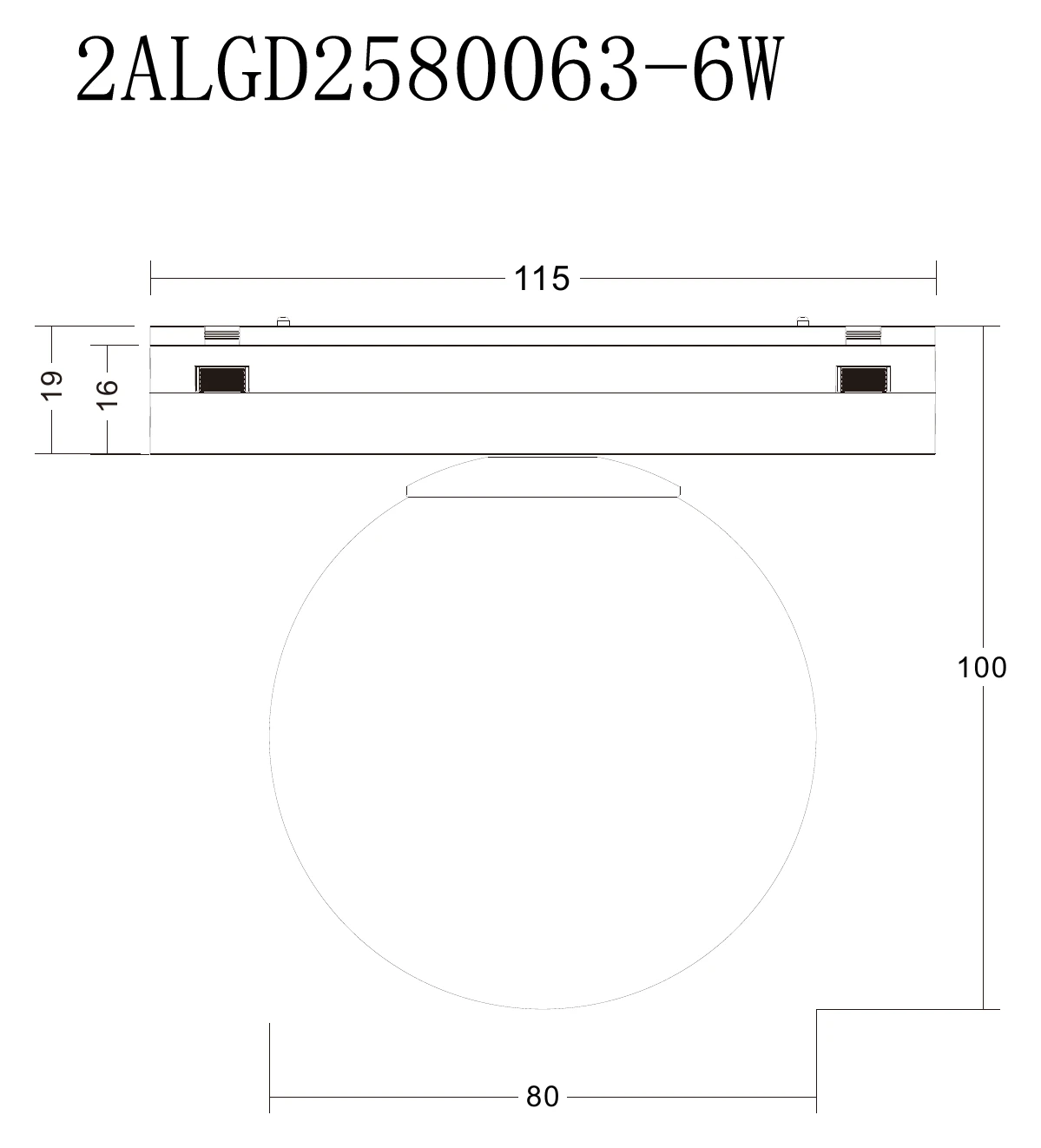 Trace Globe 63 6W (QV 15200-319) — view 3
