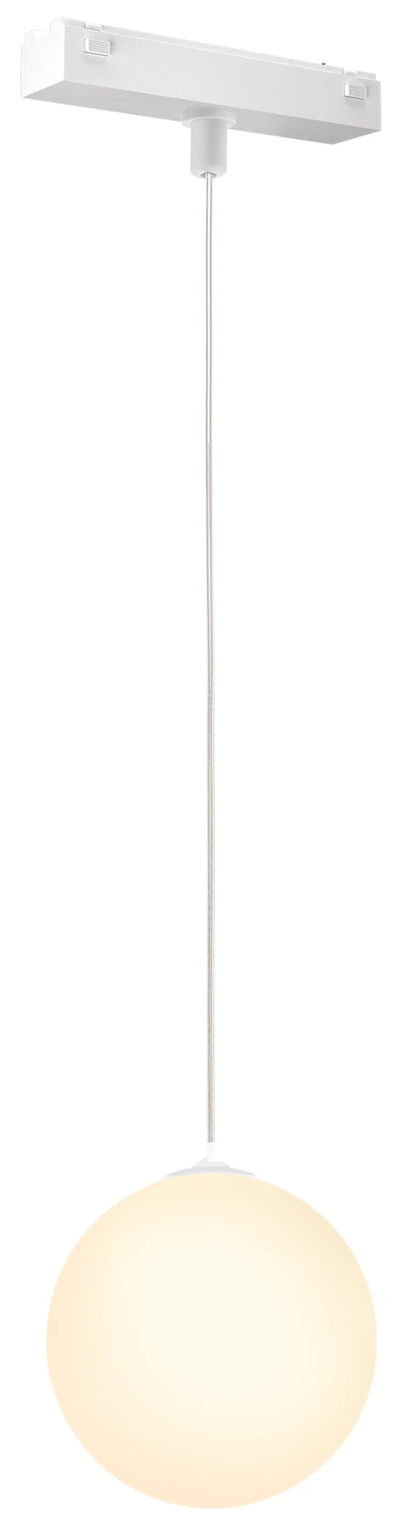Trace Pendant Globe 66 8W · 120mm — Sandy White — Trace series · 48V magnetic track