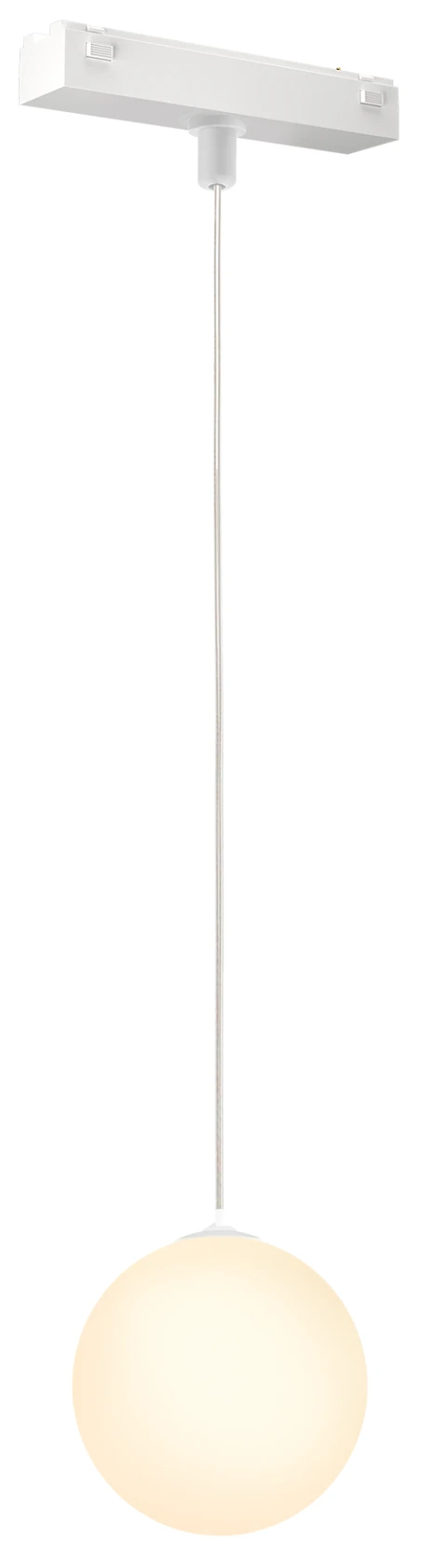 Trace Pendant Globe 66 6W — Sandy White — Trace series · 48V magnetic track