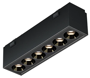 Trace Grille 21 6W — Trace series · 48V magnetic track — Sandy White, Sandy Black