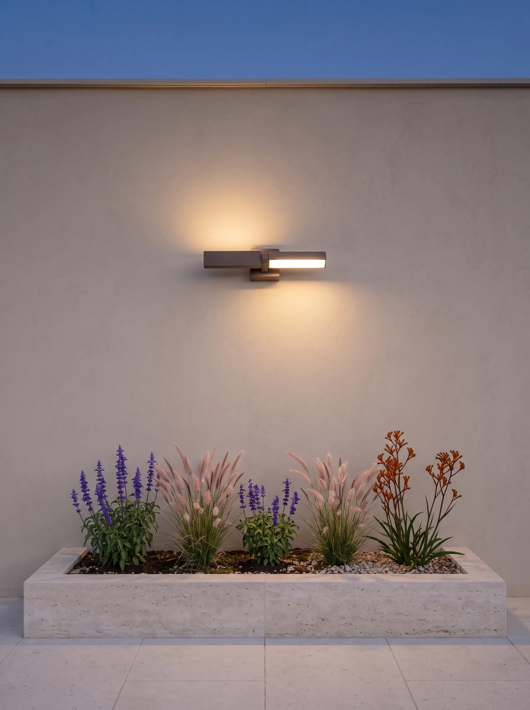 Sand Coffee Vane Wall Light (QN 26234-190) — view 3